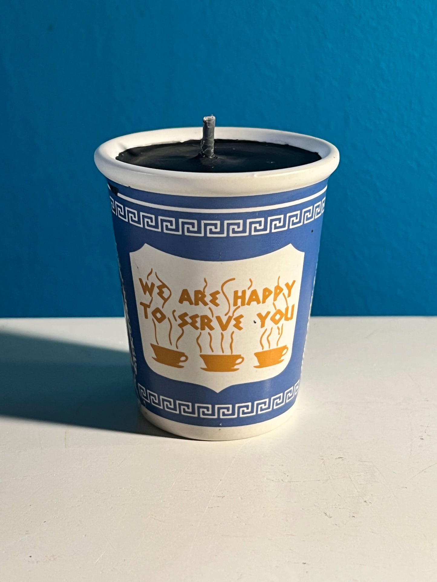 Coffee Cart Cup Candle